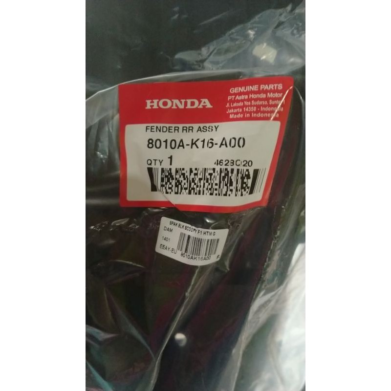 spakbor belakng Scoopy fi 2013-2017