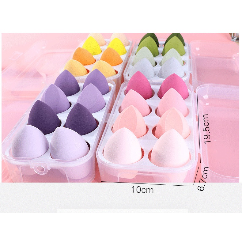 [Original] Spons Blender 4pcs / 8pcs Sponge Blender Lameila / Make Up Tools / Spons Blender / Spons Makeup / Beauty Blender/sponge make up/Spons Makeup 1set