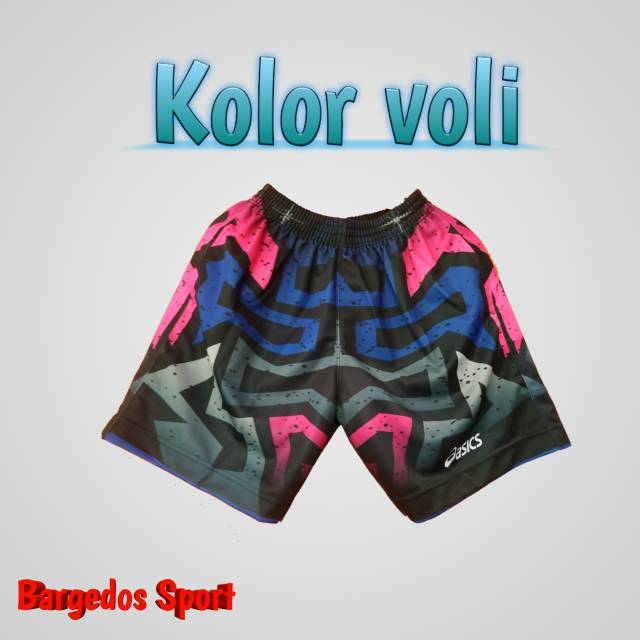  Celana  kolor voli  full  printing  celana  olahraga Shopee 