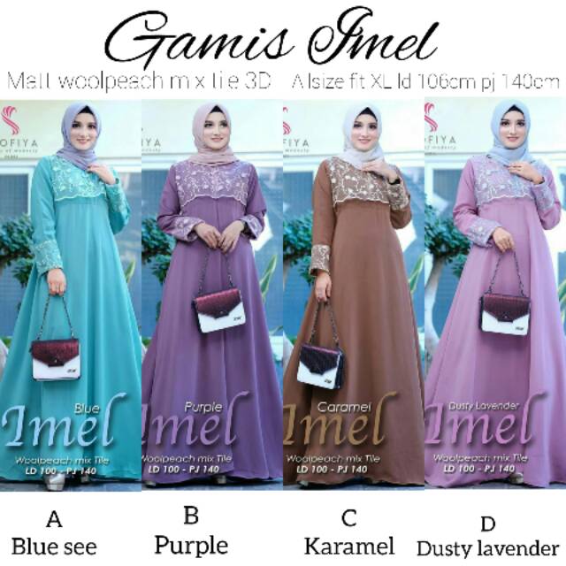 GAMIS IMEL MAXI DRESS BROKAT TILE MODERN