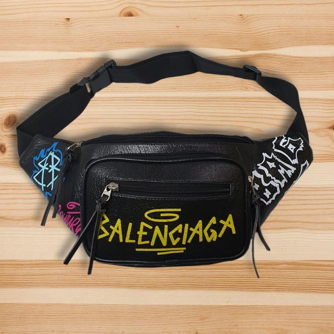 waist bag balenciaga graffiti