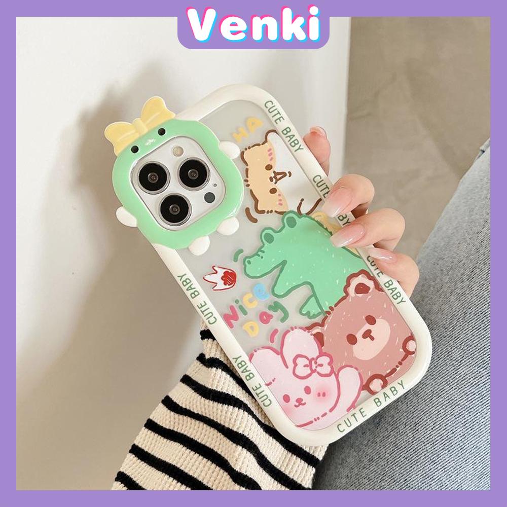 iPhone Case Silicone Soft Case Clear Case Airbag Shockproof Protection Camera Shiny Dinosaur Cartoon Cute Compatible For iPhone 11 Pro Max 13 Pro Max 12 Pro Max 7Plus xr XS Max