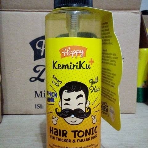 [COD] Tonik Kemiri Perawatan Kulit Kepala Penyubur Rambut Hingga ke Akar dengan Antioksidan - Happy Kemiriku Hair Tonic 125 ML