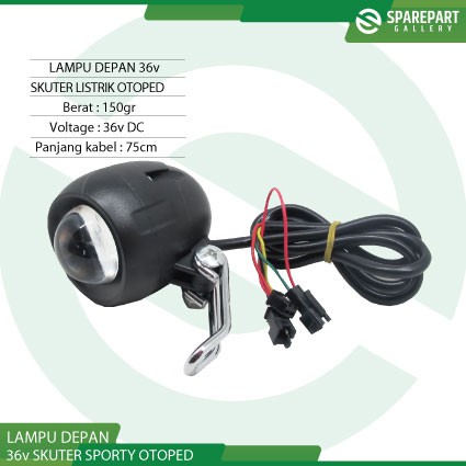 Lampu depan LED skuter otoped 36v DC