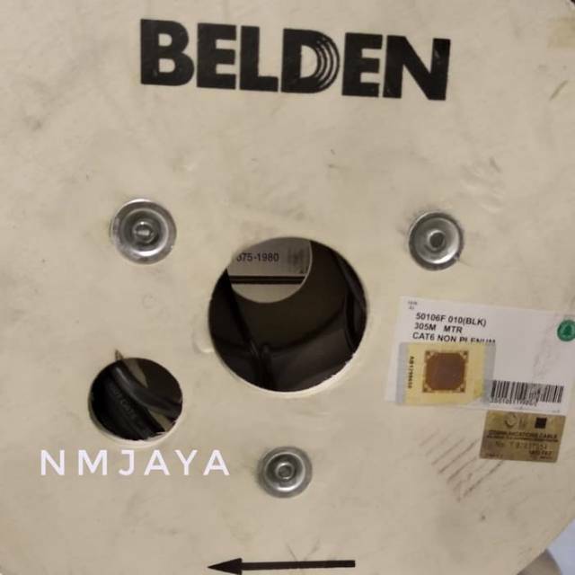 Belden Kabel Lan Outdoor 40 meter STP Cat6 dicrimping rj45 STP Cat6 Belden Original 50106F Warna Hitam
