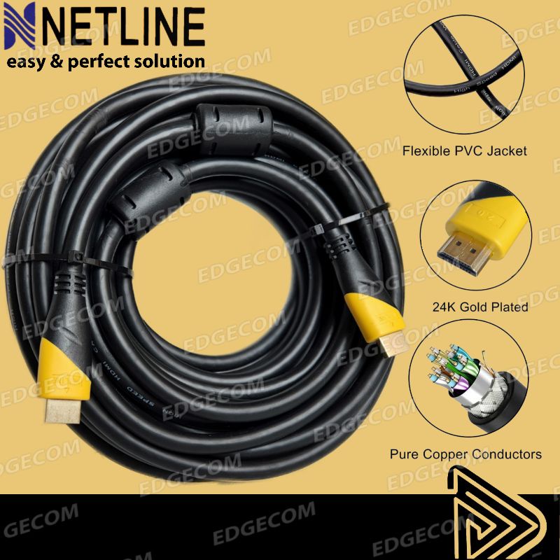 Kabel HDMI Male to Male V2.0 15 Meter NETLINE
