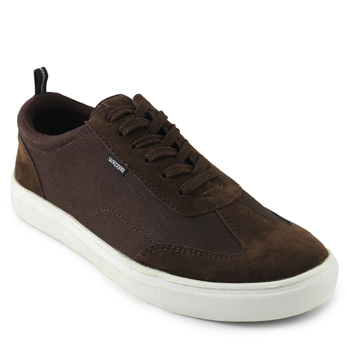 Sepatu Casual Sneakers Pria Walkers Derby Cokelat Kuliah kets sekolah