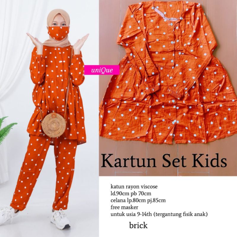 Kartun set kids by unique
