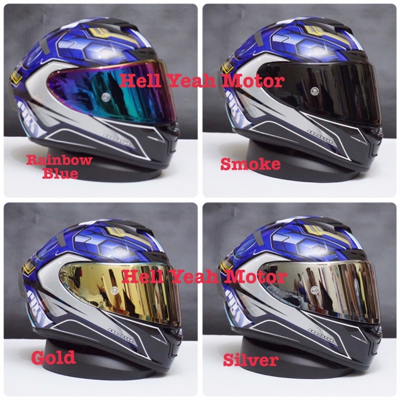 Visor Scott RX 7 Visor Iridium Scott RX 7 Gold Silver Smoke Blue