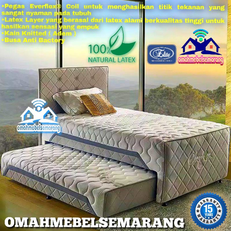 Springbed 2in1 LATEX ELITE SYMPHONY Kasur Bed Sorong Minimalis