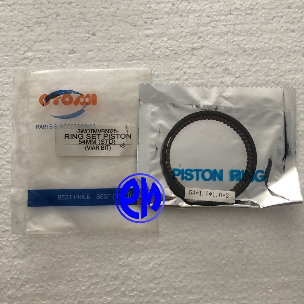 Ring Piston 54mm Viar Karya Bit Metik Matic Viar 100cc / Ring Seher 54mm Motor Roda Tiga 100cc Tossa