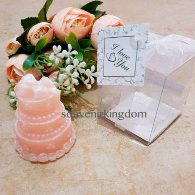 Wedding Cake Candle/Lilin Souvenir