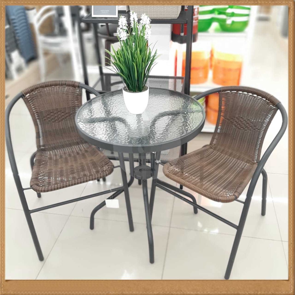 set kursi teras/set kursi dan meja teras/ meja bulat/set kursi dan meja bulat
