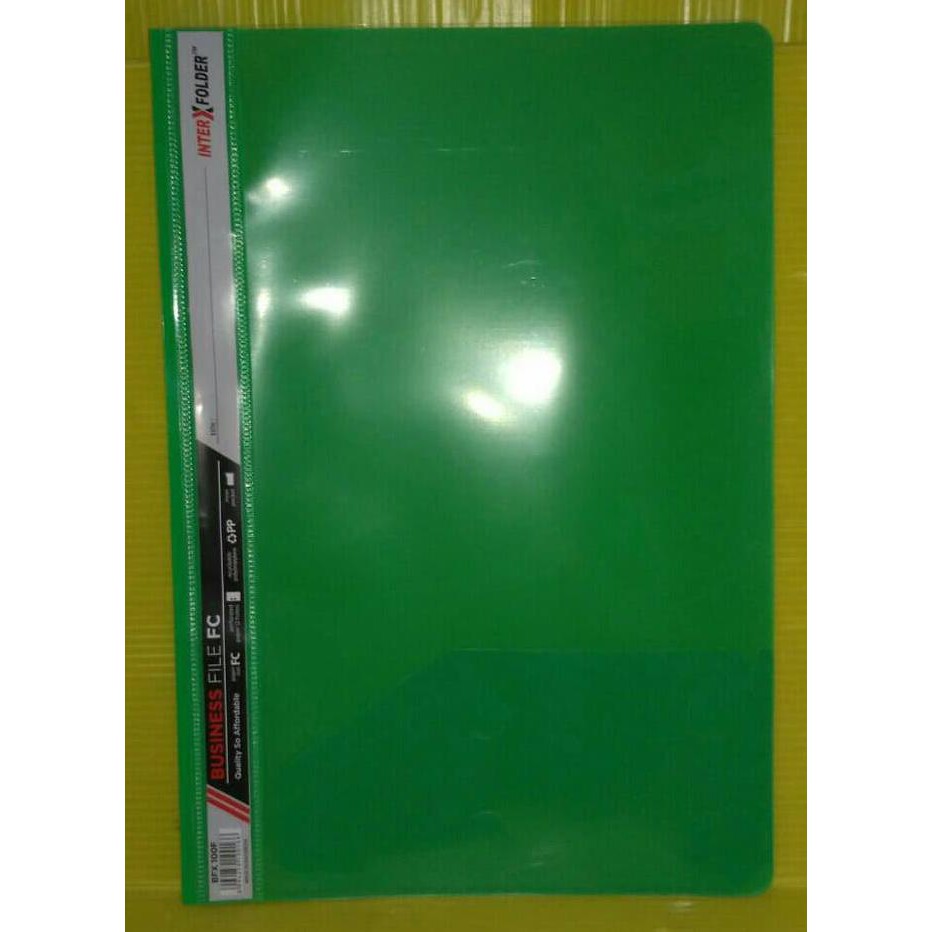 

Termurah Inter X Folder Business File F4 - Hijau (Pak 12 Pcs) Offic