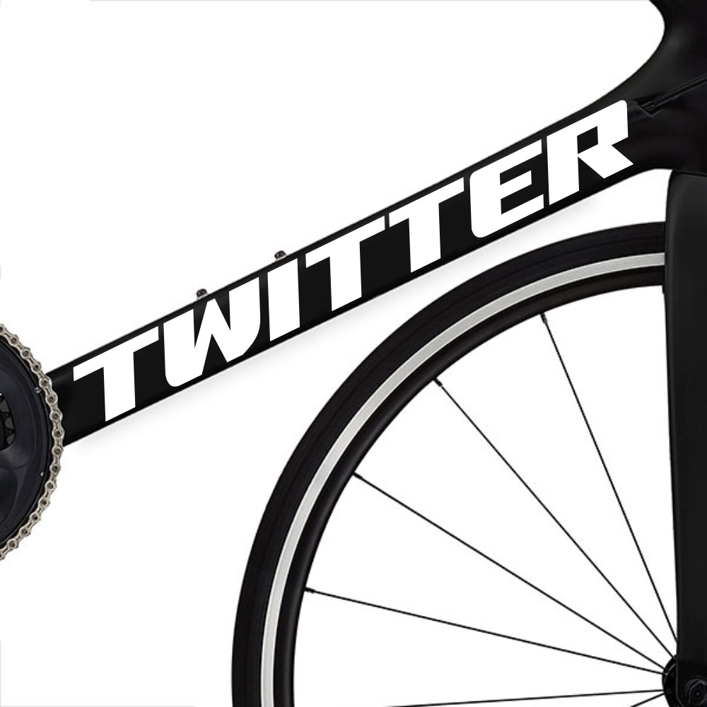 Stiker Pack Sepeda Twitter - Bicycle Decal Sticker