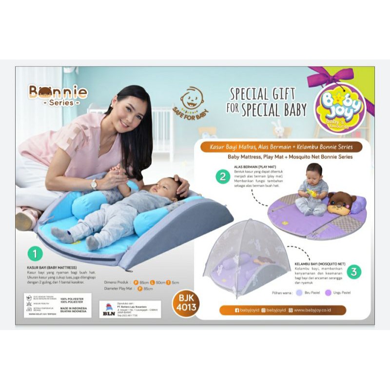 Baby Joy Kasur Bayi Kolam + Kelambu Bonnie Series BJK4013 Makassar