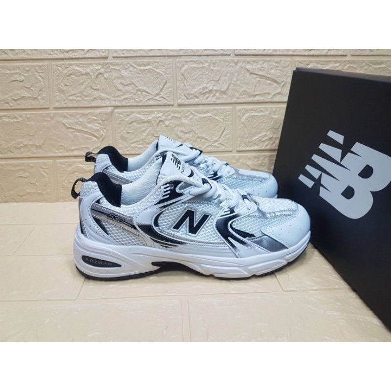 new balance silver white