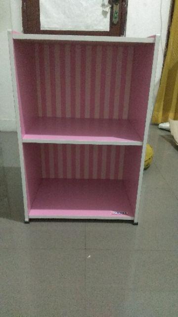 Rak Buku Lemari Buku Serbaguna Susun 2 Kayu Big Panel