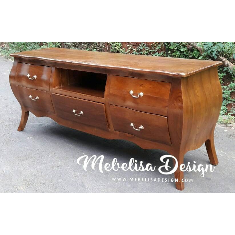 Bufet TV Pendek Jati Bombay Jati