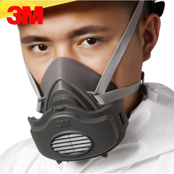 Paket Lengkap Masker 3M 3200 + filter cotton 3M 3700 N95 reusable respirator Safety Mask Original