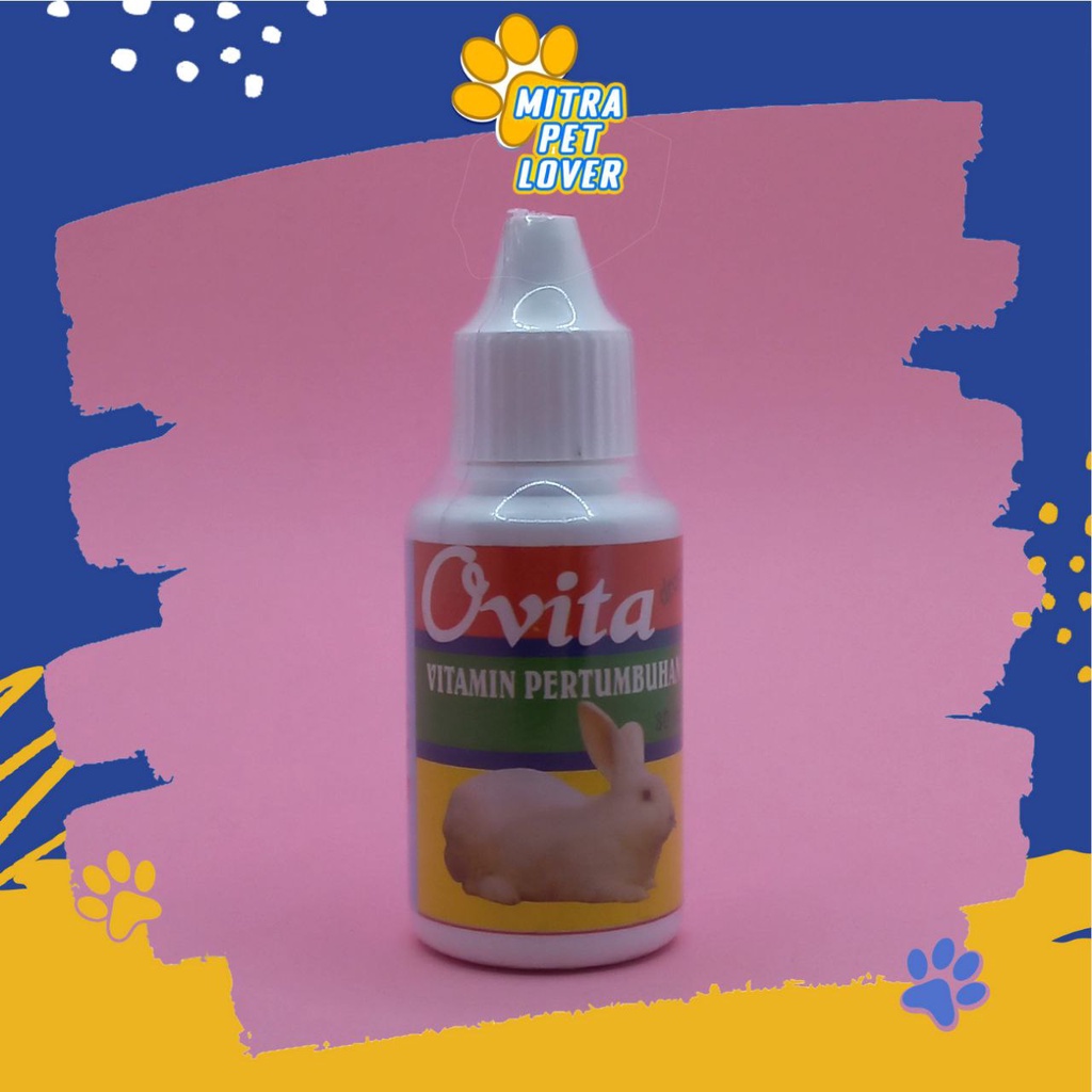 MULTIVITAMIN PERTUMBUHAN KELINCI - OVITA DROP 30 ML ORIGINAL - TINGKATKAN IMUN DAYA TAHAN TUBUH &amp; METABOLISME RABBIT ANTI STRESS &amp; SAKIT - AMAN SEHAT AMPUH - MURAH ASLI GARANSI KUALITAS PET ANIMAL TAMASINDO OBAT &amp; VITAMIN TERNAK HEWAN MITRAPETLOVER