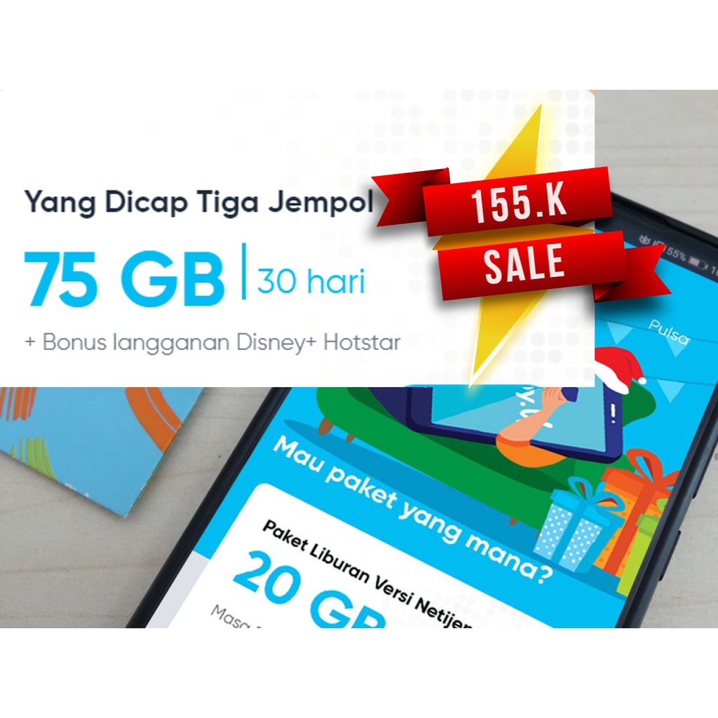 by.U Telkomsel paket Aktivasi perdana 75GB