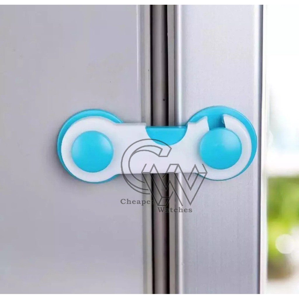 Cheaper-Kunci Pengaman Pintu Jendela Safety Baby Locker Lock Lemari Laci Kulkas Microwave