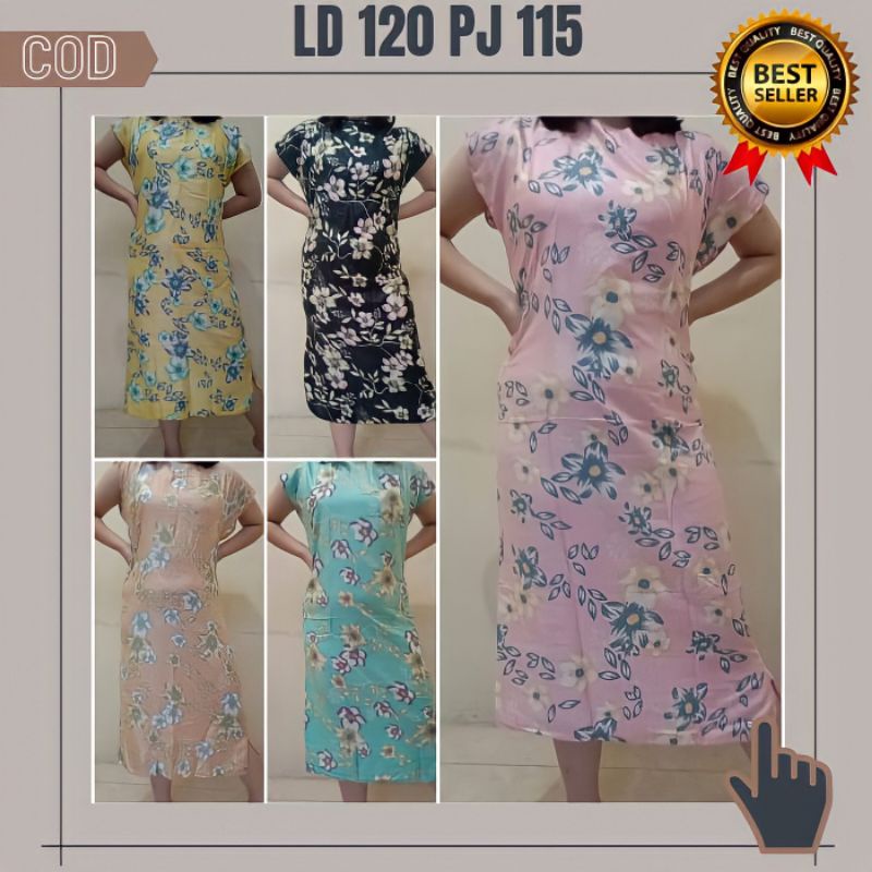 Baju Tidur Daster Jumbo  Busui Ibu Menyusui Ibu Ibu Hamil Kekinian Murah Panjang Bahan Rayon