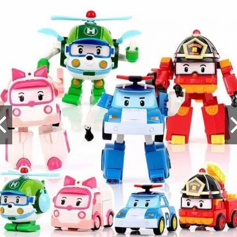 Mainan robot car poli/mainan anak laki laki