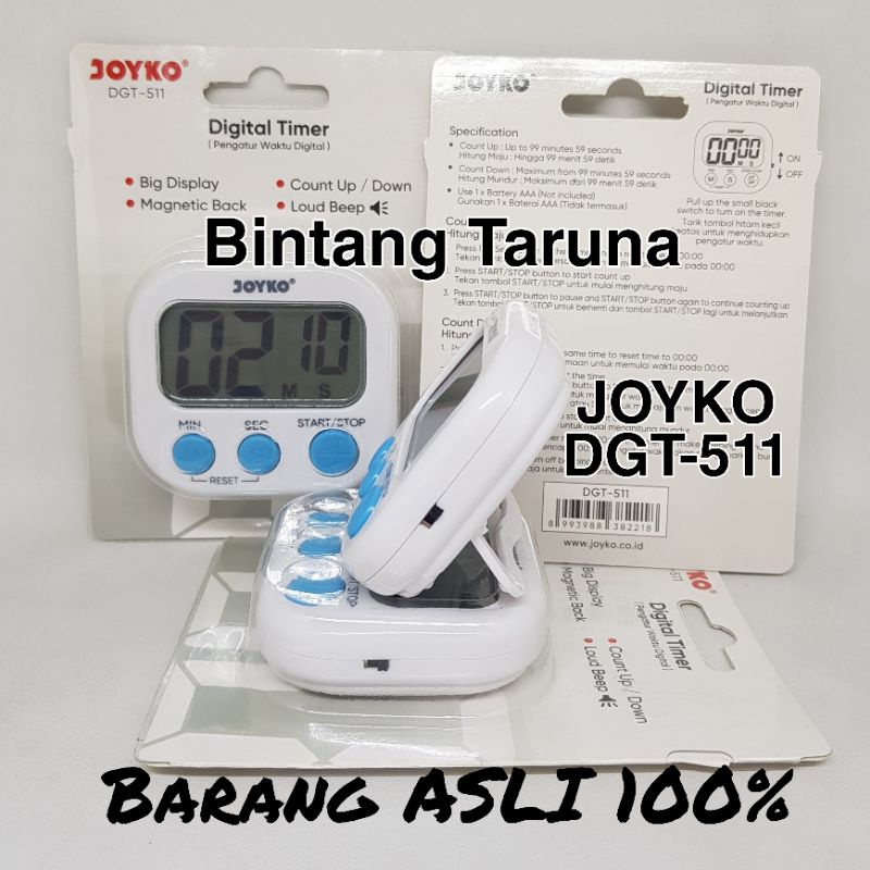 Digital Kitchen Timer JOYKO Timer Dapur JOYKO Pengukur waktu JOYKO Timer Digital