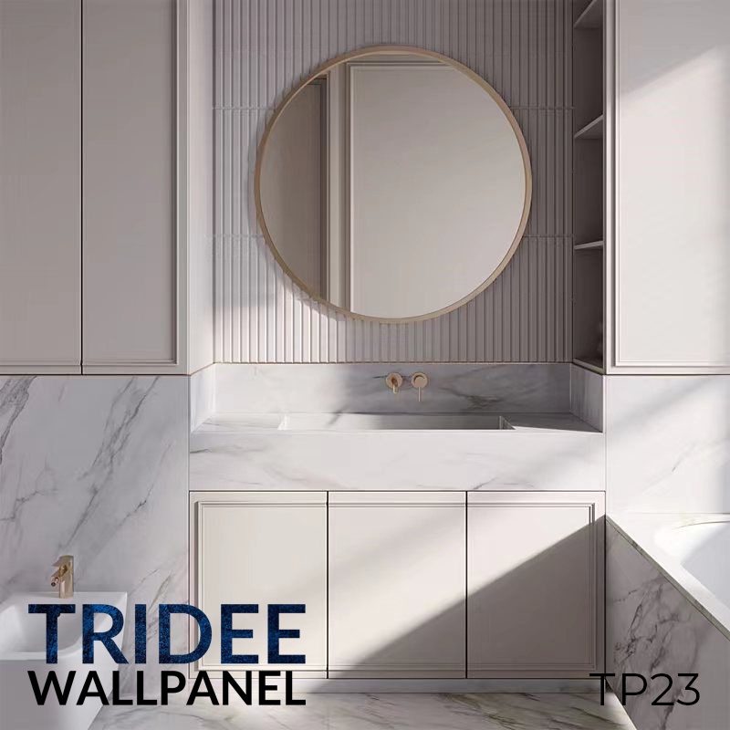 TRIDEE WALLPANEL | WALLPAPER DINDING DEKORASI | WALL PANEL 3D DINDING PVC