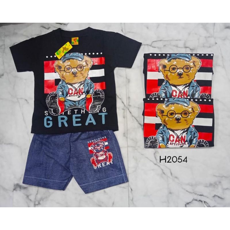 SETELAN BAJU ANAK TEDDY BEAR MURAH