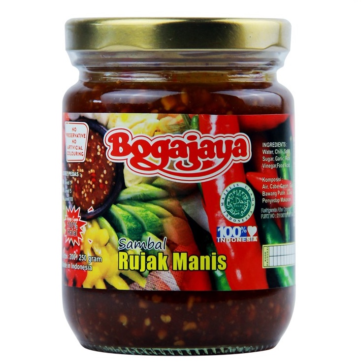 

SAMBAL RUJAK BOGAJAYA 250 GRAM 250 GRAM / BUMBU RUJAK PRAKTIS BOGAJAYA