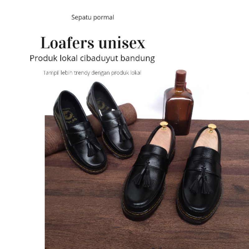 Sepatu Loafer Pria Wanita Loafers docmart Pormal Slip on