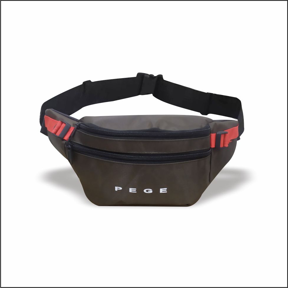 Pege 8872 - Tas Waistbag Pria Motif Sablon Selempang Tas Pinggang Keren Kasual