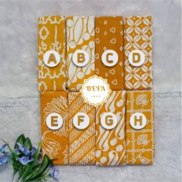 Batik cap Garutan ~ Kuning