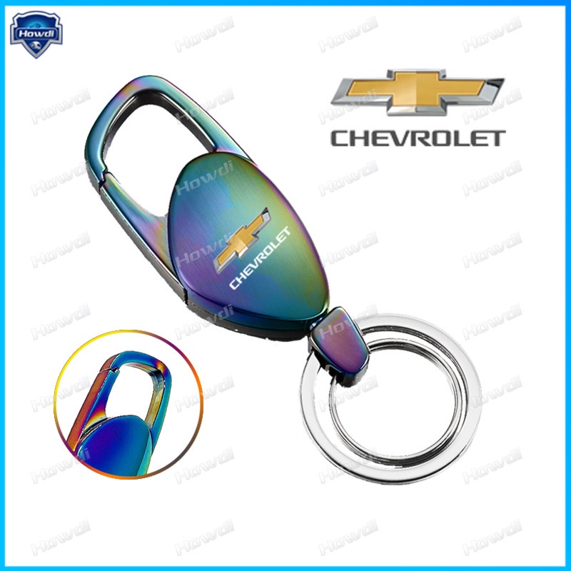 Gantungan Kunci Bahan Stainless steel Dengan logo Untuk Chevrolet