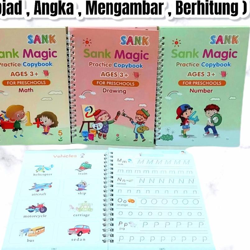 

ㅉ Buku 3d belajar menulis angka abjad berhitung bisa ditulis berulang BARU 3678 ☽
