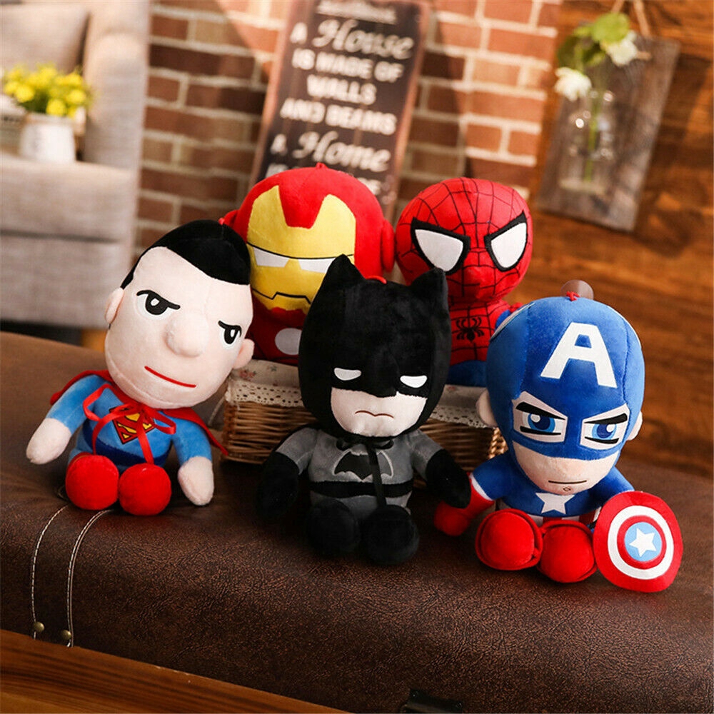 Boneka Plush Spiderman / iron Man Untuk Hadiah