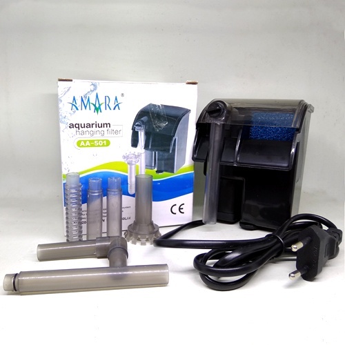 Pompa Mesin Air Gantung Hanging Filter Hang On Amara AA501 AA-501 5 Watt Aquarium Aquascape Ikan