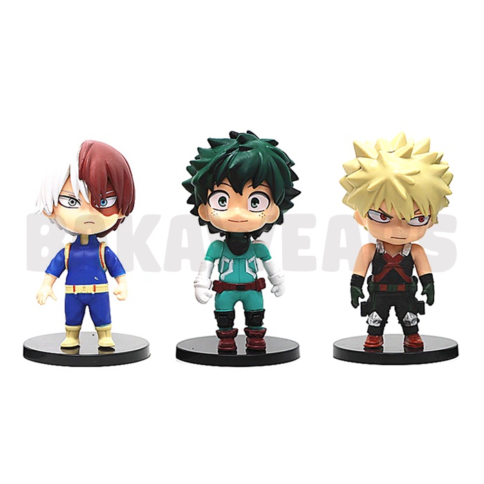 Action Figure My Hero Academia (Boku no Hero Academia): Cute Kawaii Version - Todoroki, Midoriya Deku, Bakugo