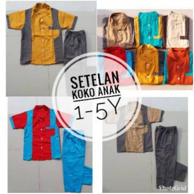 Setelan Koko Katun Cigaret Anak