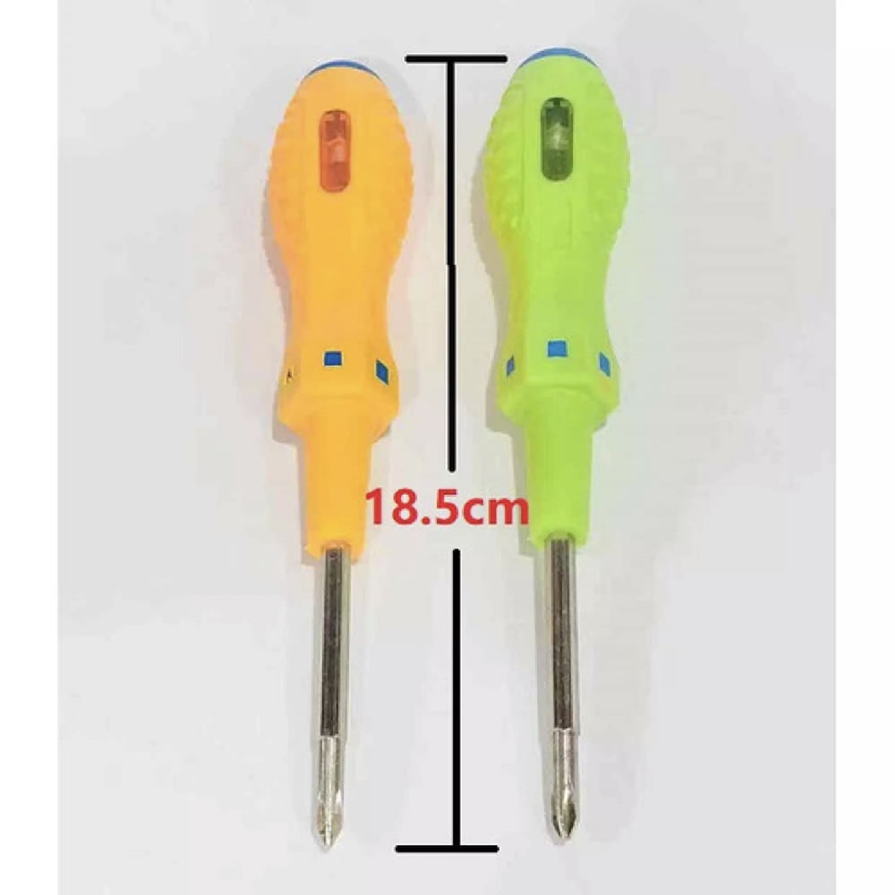 Obeng Tespen Listrik Test Pen AC Plus Minus Bolak Balik Voltage Tester Gagang Karet