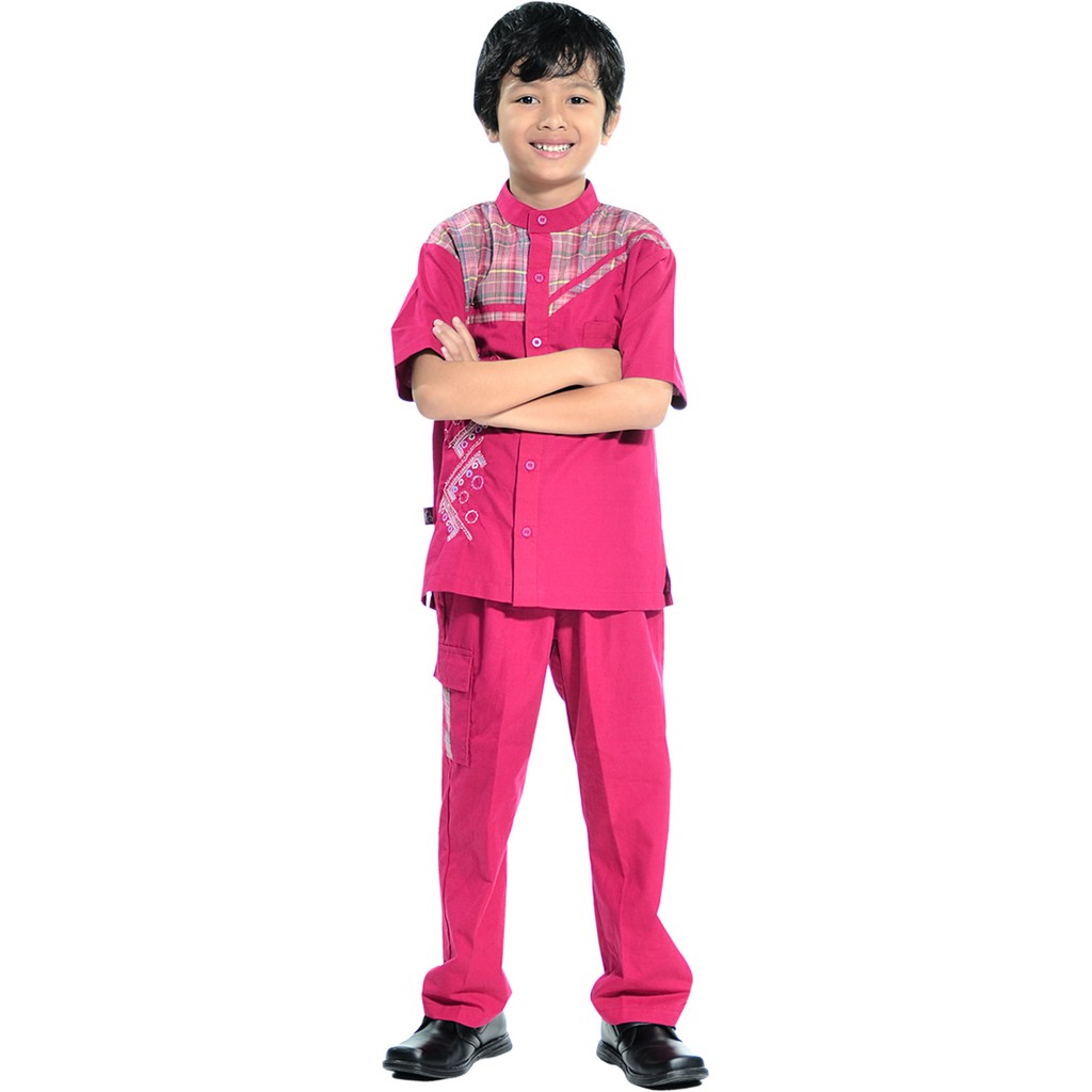 baju anak koko K51 magenta