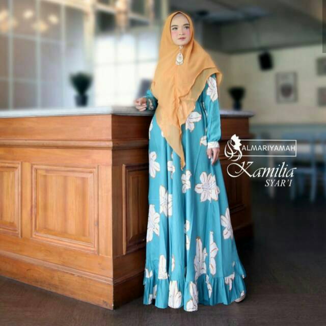 Kamila set syari by almariyamah