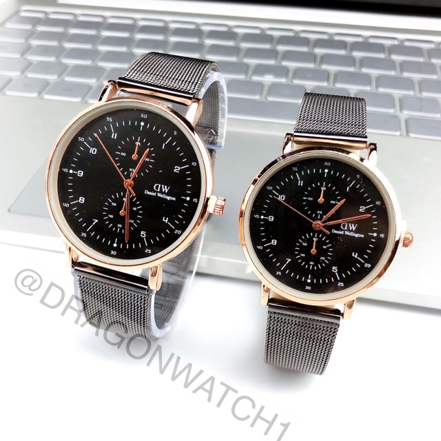 ［Ready Stock］Jam tangan couple rantai pasir Menenun kepadatan tinggi tali pasir  S1111