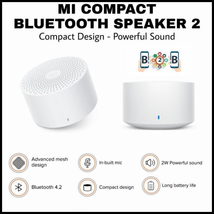 Mi Compact Bluetooth Speaker 2 - Speaker Mini Sound Aktif