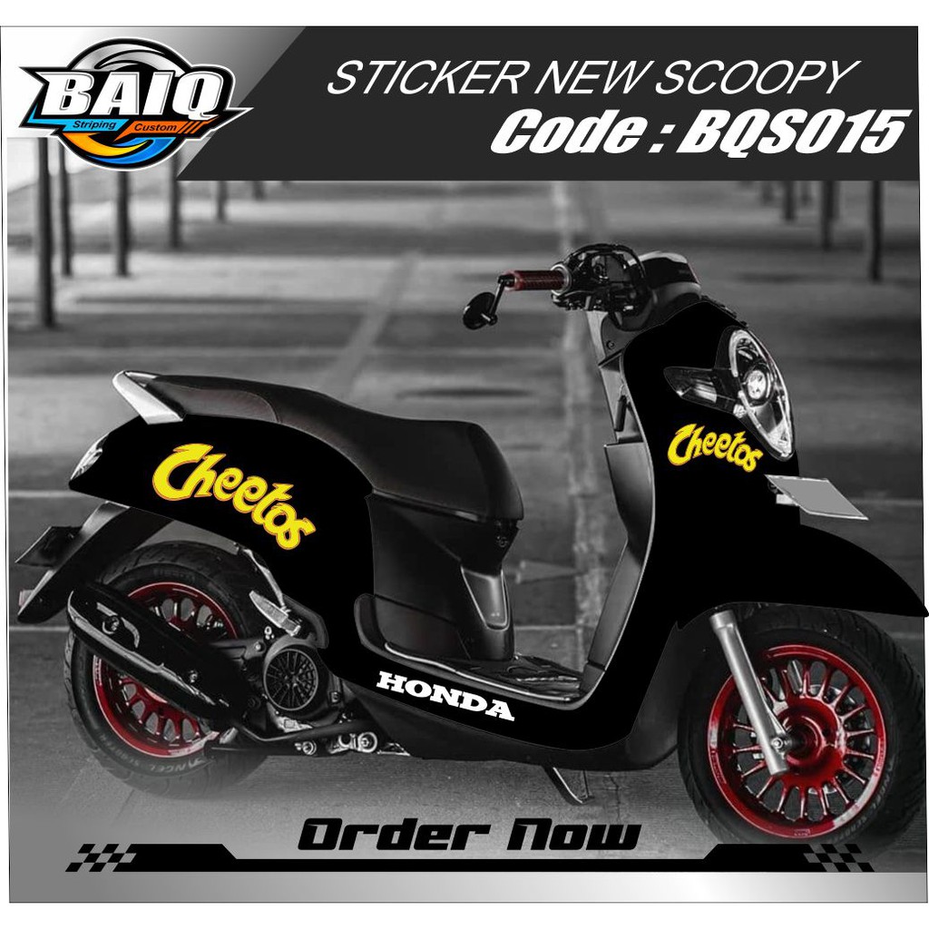 STRIPING STIKER SCOOPY CHEETOS NEW 2020 Shopee Indonesia