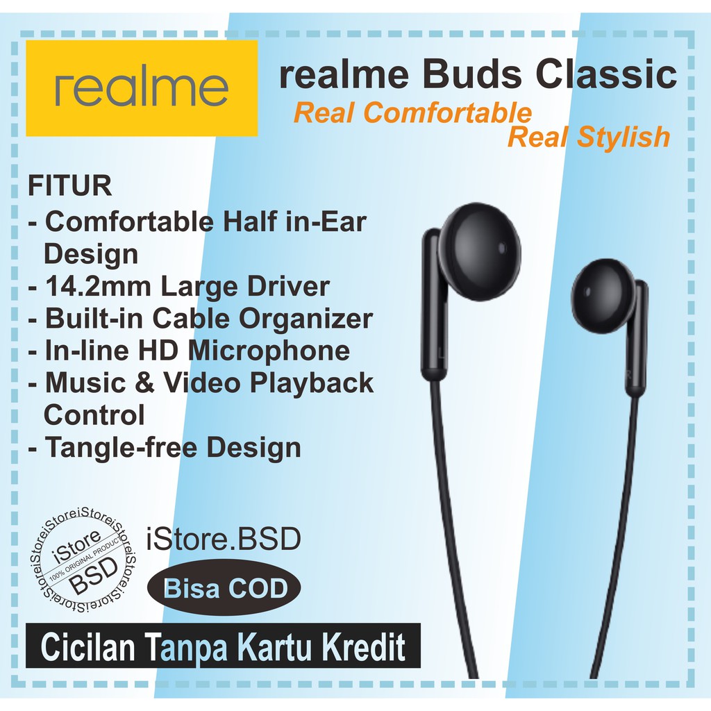 Realme Buds Classic Earphone Garansi Resmi Realme