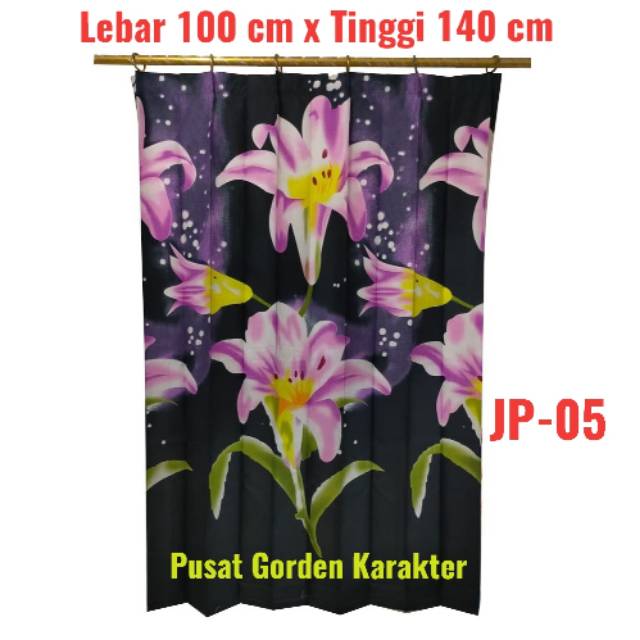 Gorden Jendela Pendek Kecil 1 Kaca atau Jendela Minimalis 1 Lobang Daun Jendela Kamar Murah JP-05